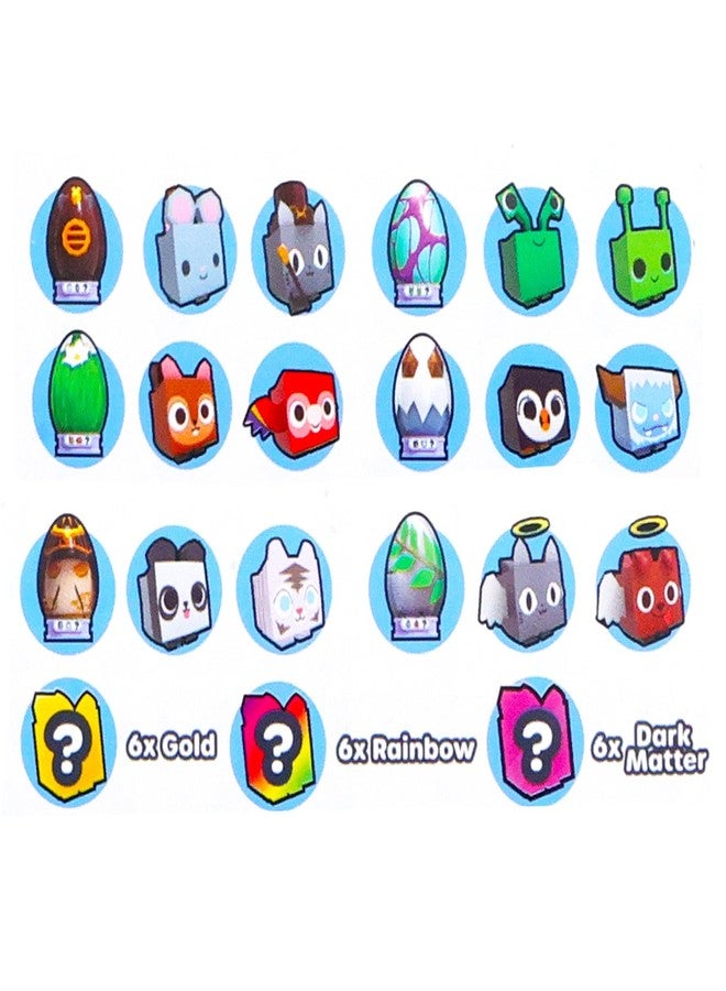 بيت_سيمولاتور مجموعة حقائب المفاجآت لمحاكاة الحيوانات الأليفة - حزمة تضم 12 شخصية مصغرة غامضة مع رمزين نادرين ورمزين ملحميين لمحتوى إضافي قابل للتنزيل، وملصقات، والمزيد | حزمة روبلوكس للأطفال - Image 2